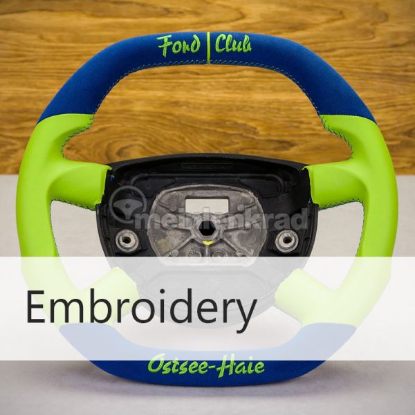 Embroidery :: Embroider a lettering of your choice.